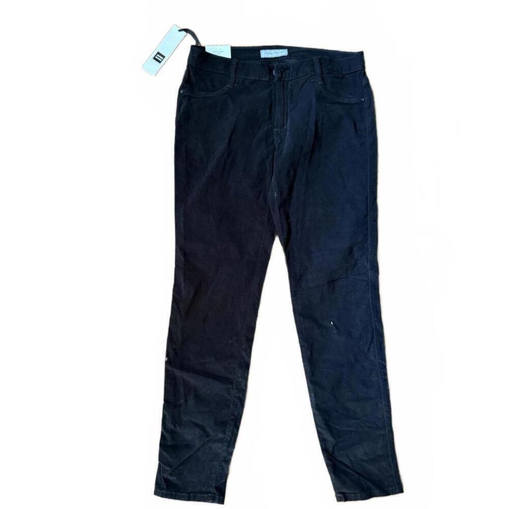 New James Jeans Twiggy Legging in Black Corduroy, size 31